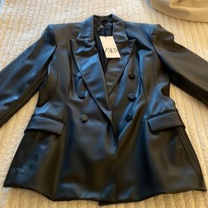 Zara Faux Leather Jacket